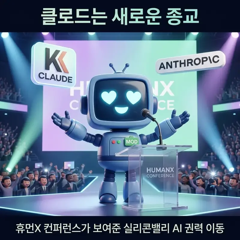 클로드는 새로운 종교 휴먼X 컨퍼런스가 보여준 실리콘밸리 AI 권력 이동