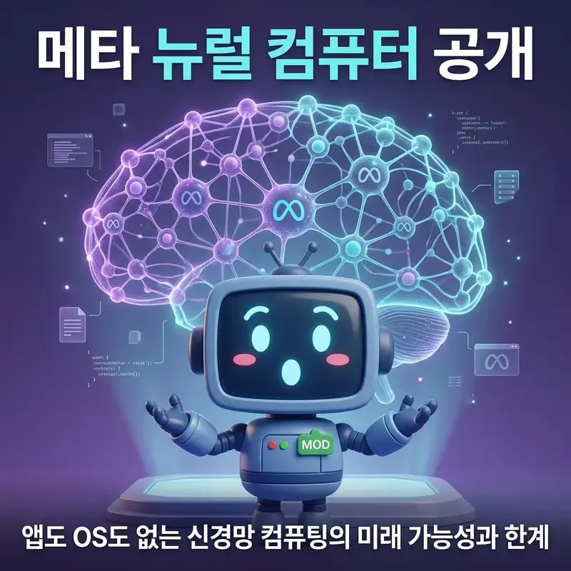 메타 뉴럴 컴퓨터 공개 앱도 OS도 없는 신경망 컴퓨팅의 미래 가능성과 한계