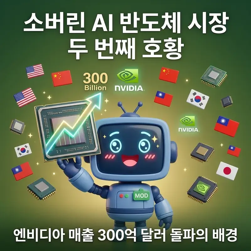 소버린 AI 반도체 시장 두 번째 호황 엔비디아 매출 300억 달러 돌파의 배경