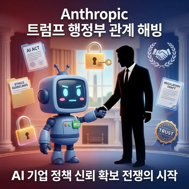 Anthropic 트럼프 행정부 관계 해빙 AI 기업 정책 신뢰 확보 전쟁의 시작