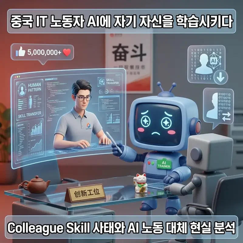중국 IT 노동자 AI에 자기 자신을 학습시키다 Colleague Skill 사태와 AI 노동 대체 현실 분석