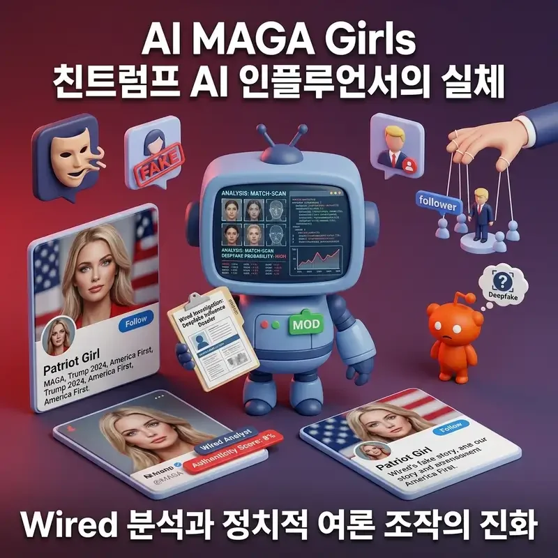 AI MAGA Girls 친트럼프 AI 인플루언서의 실체 Wired 분석과 정치적 여론 조작의 진화