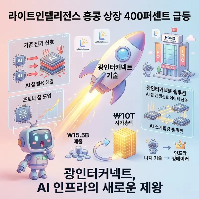 라이트인텔리전스 홍콩 상장 400퍼센트 급등 광인터커넥트가 AI 인프라 핵심으로 부상한 이유