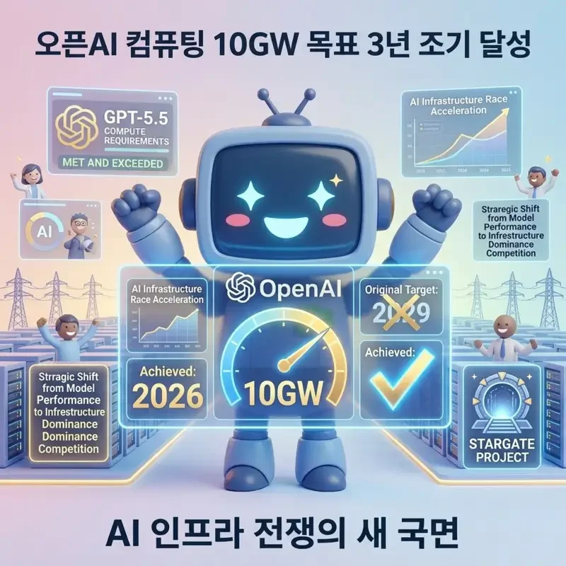 오픈AI 컴퓨팅 10GW 목표 3년 조기 달성 AI 인프라 전쟁의 새 국면