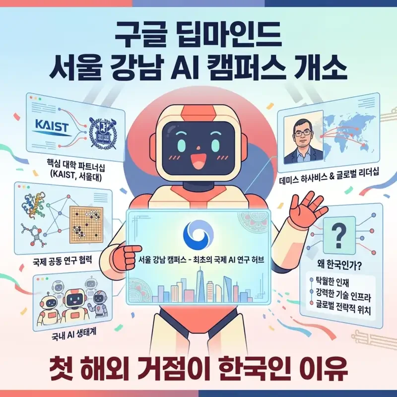 구글 딥마인드 서울 강남 AI 캠퍼스 개소 첫 해외 거점이 한국인 이유