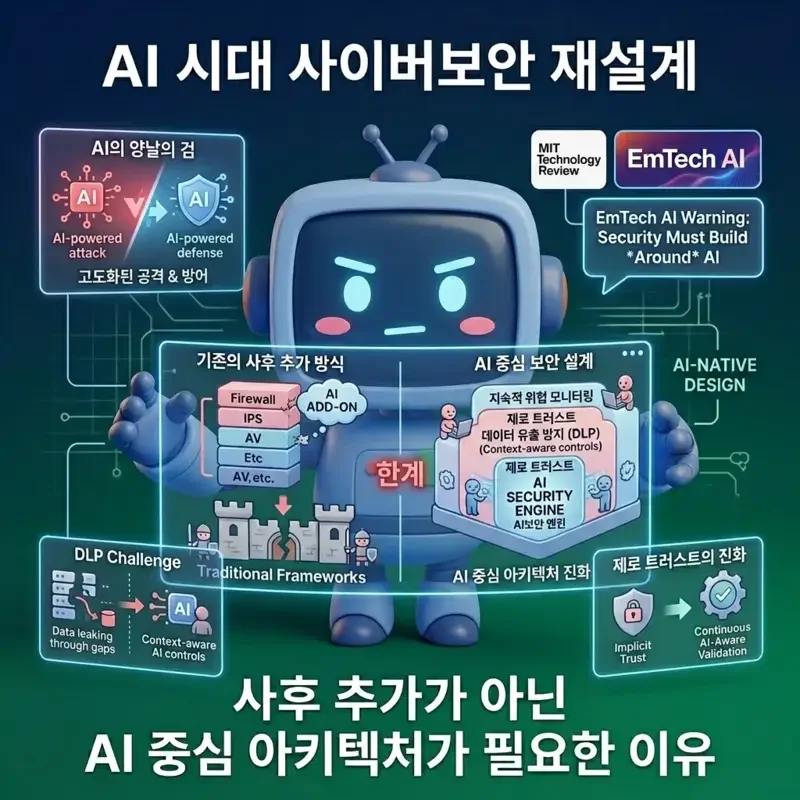 AI 시대 사이버보안 재설계 사후 추가가 아닌 AI 중심 아키텍처가 필요한 이유