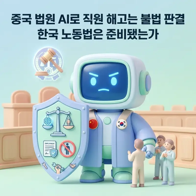 중국 법원 AI로 직원 해고는 불법 판결 한국 노동법은 준비됐는가