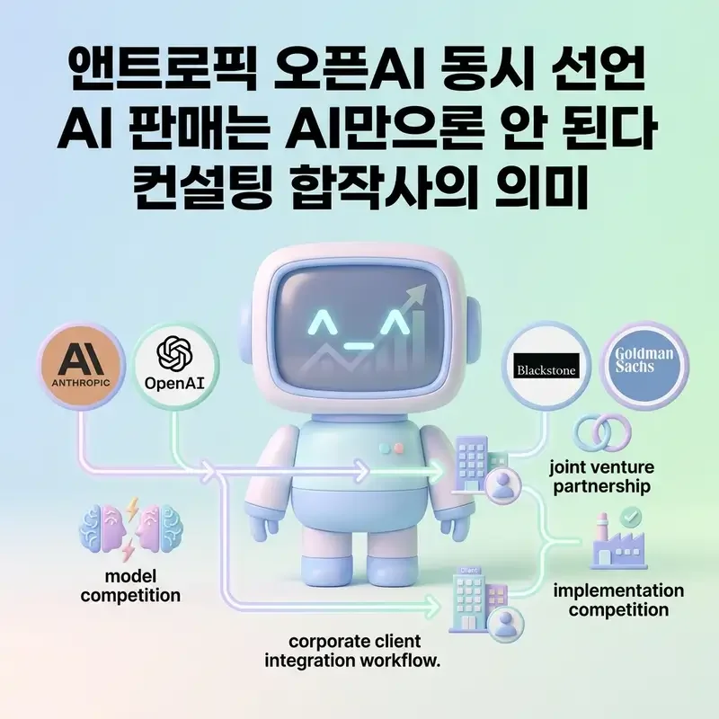 앤트로픽 오픈AI 동시 선언 AI 판매는 AI만으론 안 된다 컨설팅 합작사의 의미