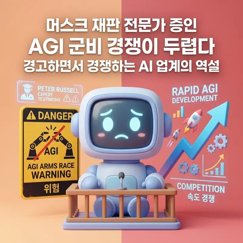 머스크 재판 전문가 증인 AGI 군비 경쟁이 두렵다 경고하면서 경쟁하는 AI 업계의 역설