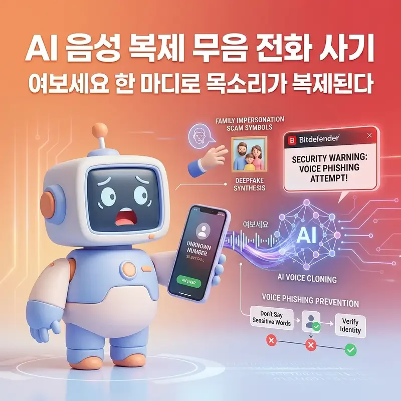 AI 음성 복제 무음 전화 사기 여보세요 한 마디로 목소리가 복제된다