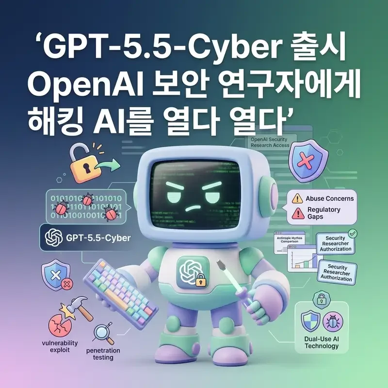 GPT-5.5-Cyber 출시 OpenAI 보안 연구자에게 해킹 AI를 열다
