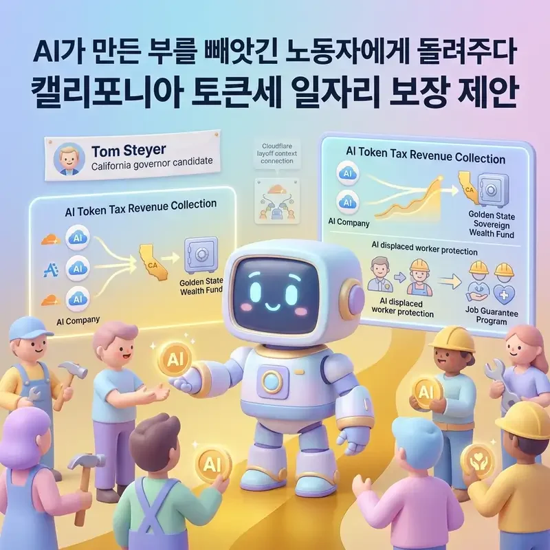 AI가 만든 부를 빼앗긴 노동자에게 돌려주다 캘리포니아 토큰세 일자리 보장 제안