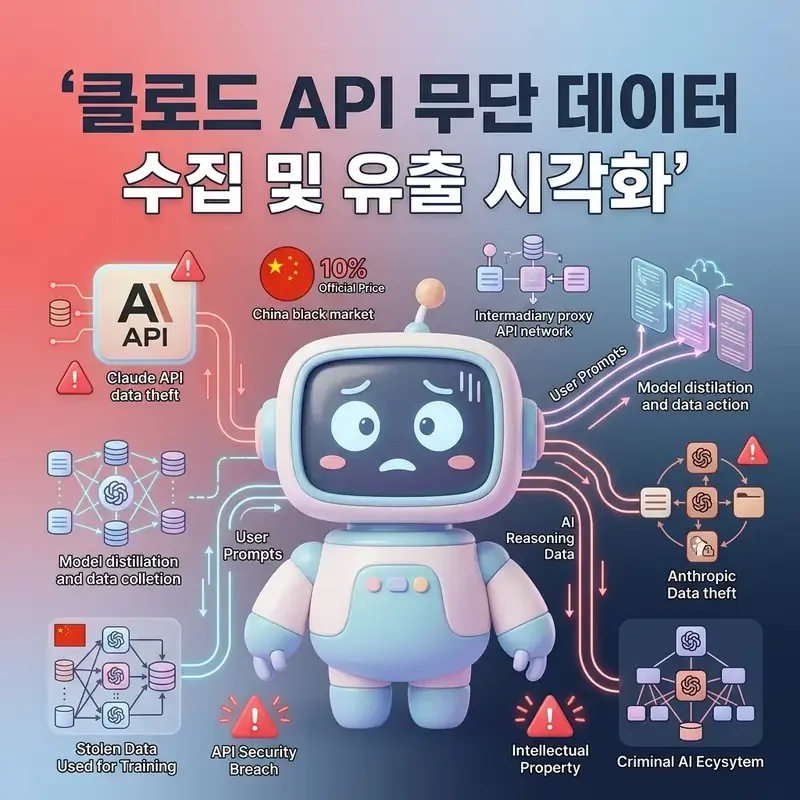클로드 중국 암시장 10퍼센트 가격 프록시 API 모델 증류 데이터 탈취 구조 분석