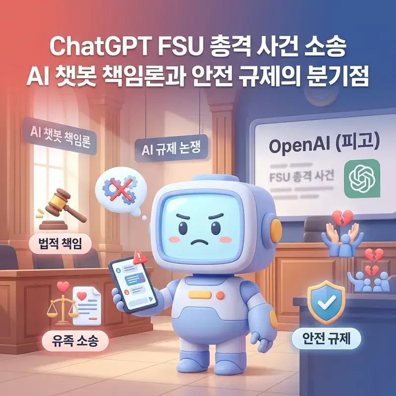 ChatGPT FSU 총격 사건 소송 AI 챗봇 책임론과 안전 규제의 분기점