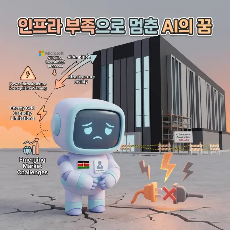케냐 대통령이 MS 10억달러 AI 데이터센터를 거부한 이유 전력이 없으면 AI도 없다