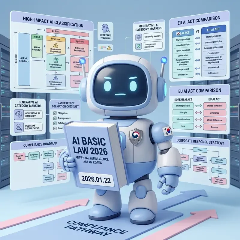한국 AI 기본법 2026 시행 고영향 AI 생성형 AI 의무와 기업 대응 전략 완전 정리