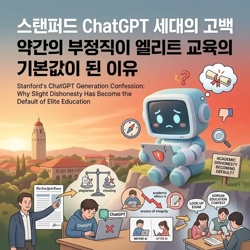 스탠퍼드 ChatGPT 세대의 고백 약간의 부정직이 엘리트 교육의 기본값이 된 이유