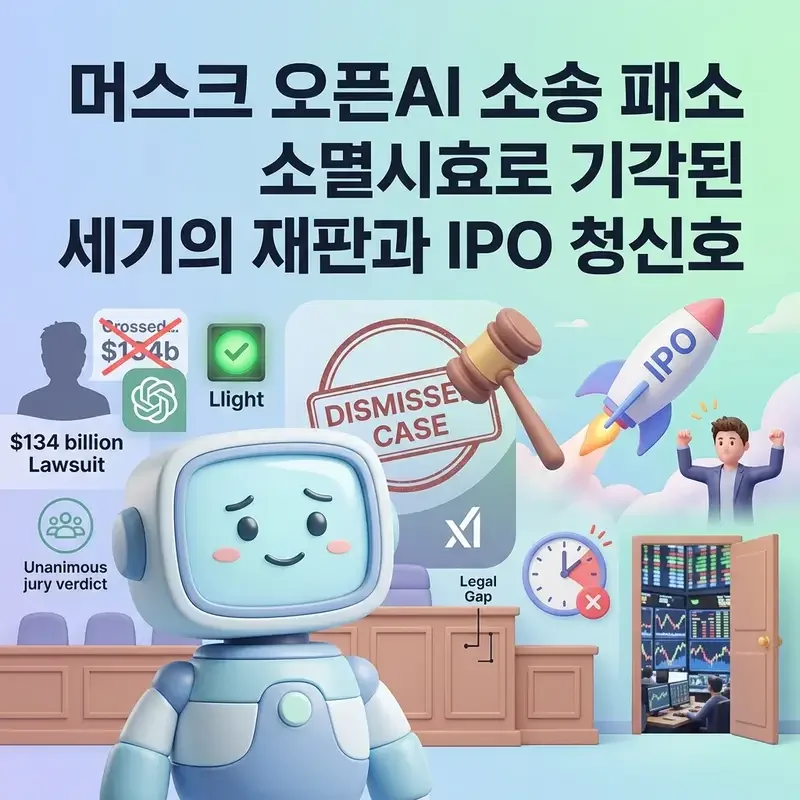 머스크 오픈AI 소송 패소 소멸시효로 기각된 세기의 재판과 IPO 청신호