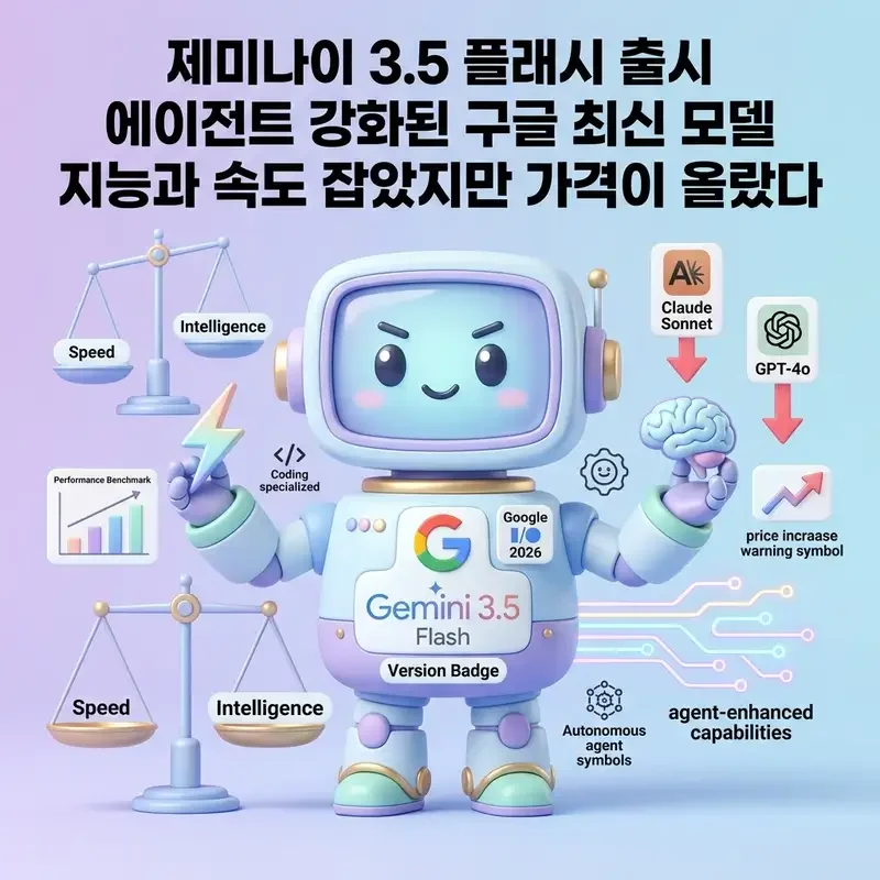 제미나이 3.5 플래시 출시 에이전트 강화된 구글 최신 모델 지능과 속도 잡았지만 가격이 올랐다
