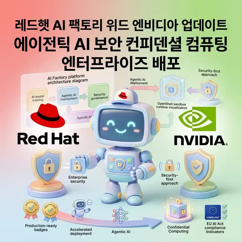 레드햇 AI 팩토리 위드 엔비디아 업데이트 에이전틱 AI 보안 컨피덴셜 컴퓨팅 엔터프라이즈 배포