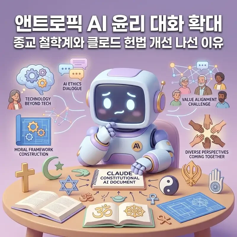 앤트로픽 AI 윤리 대화 확대 종교 철학계와 클로드 헌법 개선 나선 이유