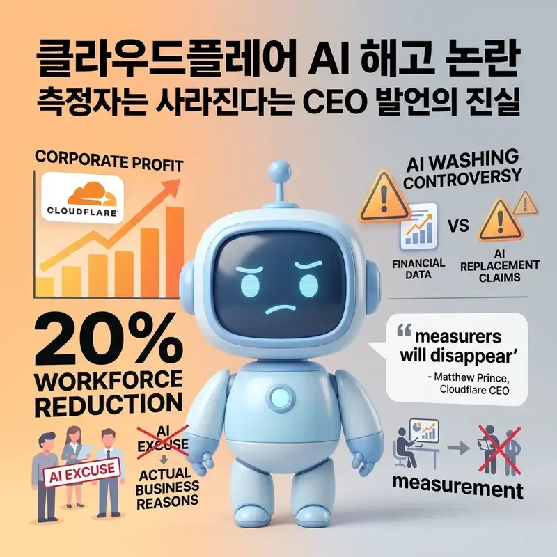 클라우드플레어 AI 해고 논란 측정자는 사라진다는 CEO 발언의 진실