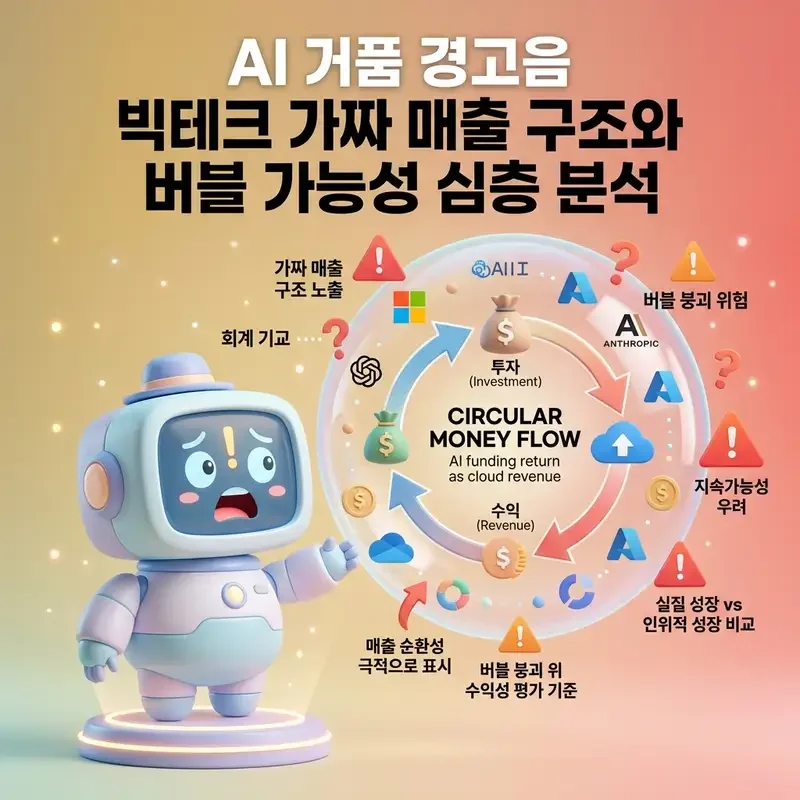 AI 거품 경고음 빅테크 가짜 매출 구조와 버블 가능성 심층 분석