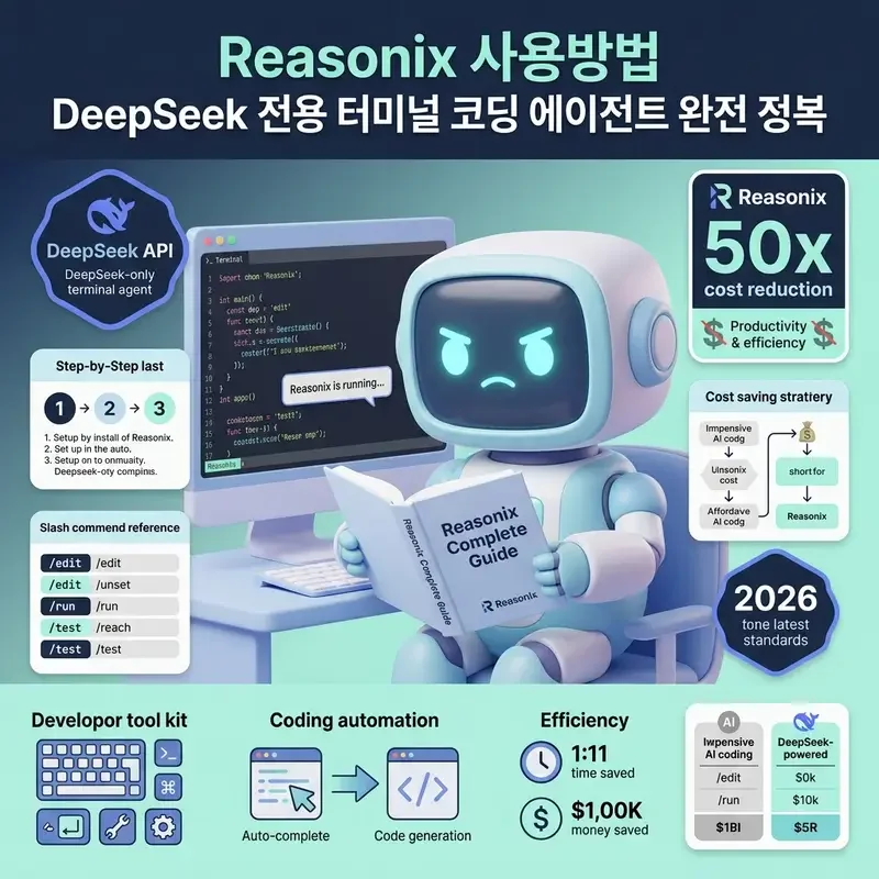 Reasonix 사용방법 DeepSeek 전용 터미널 코딩 에이전트 완전 정복