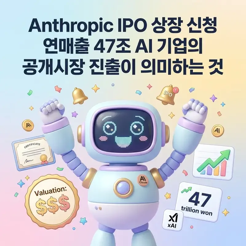 Anthropic IPO 상장 신청 연매출 47조 AI 기업의 공개시장 진출이 의미하는 것