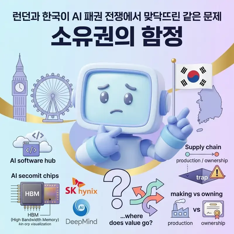런던과 한국이 AI 패권 전쟁에서 맞닥뜨린 같은 문제 소유권의 함정