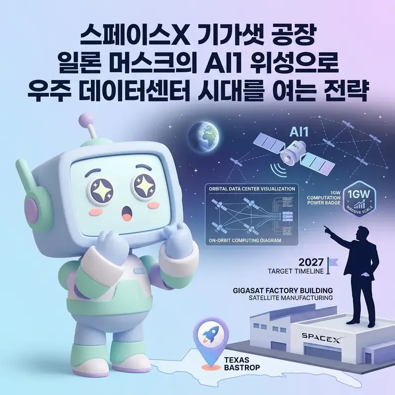 스페이스X 기가샛 공장 일론 머스크의 AI1 위성으로 우주 데이터센터 시대를 여는 전략