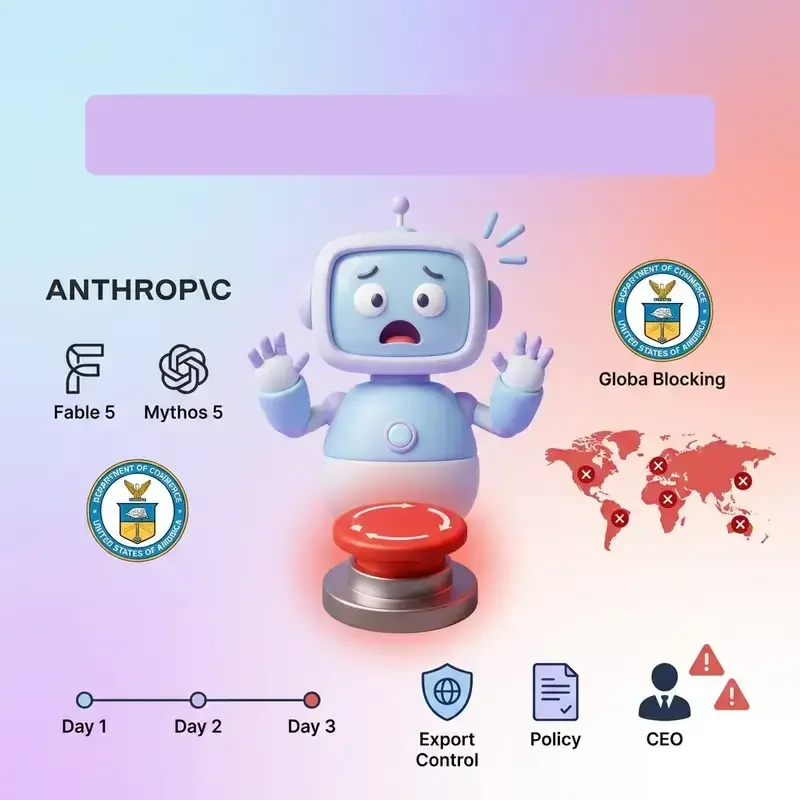 미국 정부 AI 킬스위치 발동 Anthropic Fable 5 Mythos 5 전 세계 강제 차단 사태 분석