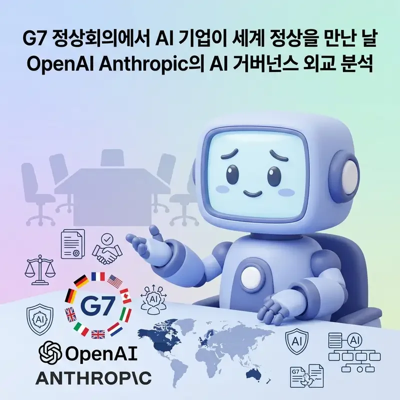 G7 정상회의에서 AI 기업이 세계 정상을 만난 날 OpenAI Anthropic의 AI 거버넌스 외교 분석