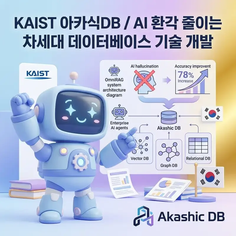 KAIST 아카식DB AI 환각 줄이는 차세대 데이터베이스 기술 개발