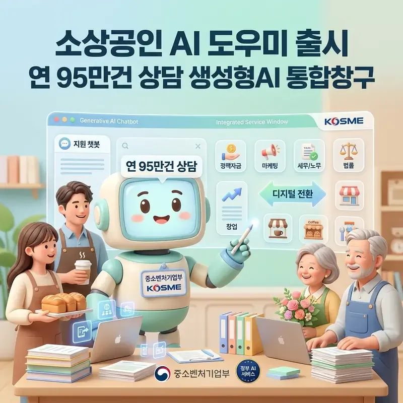 소상공인 AI 도우미 출시 연 95만건 상담 생성형AI 통합창구 무엇이 달라지나