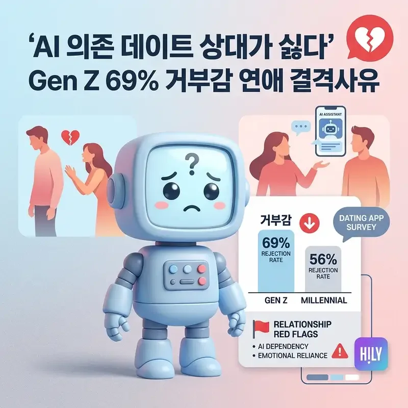 AI 의존 데이트 상대가 싫다 Gen Z 69% 거부감 연애 결격사유 된 AI 사용