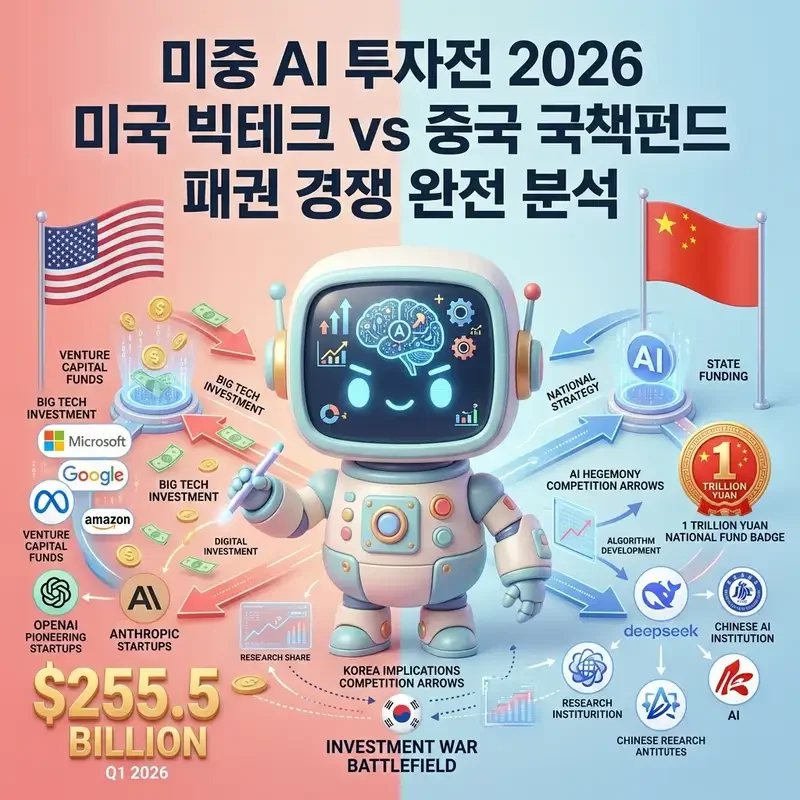 미중 AI 투자전 2026 미국 빅테크 vs 중국 국책펀드 패권 경쟁 완전 분석