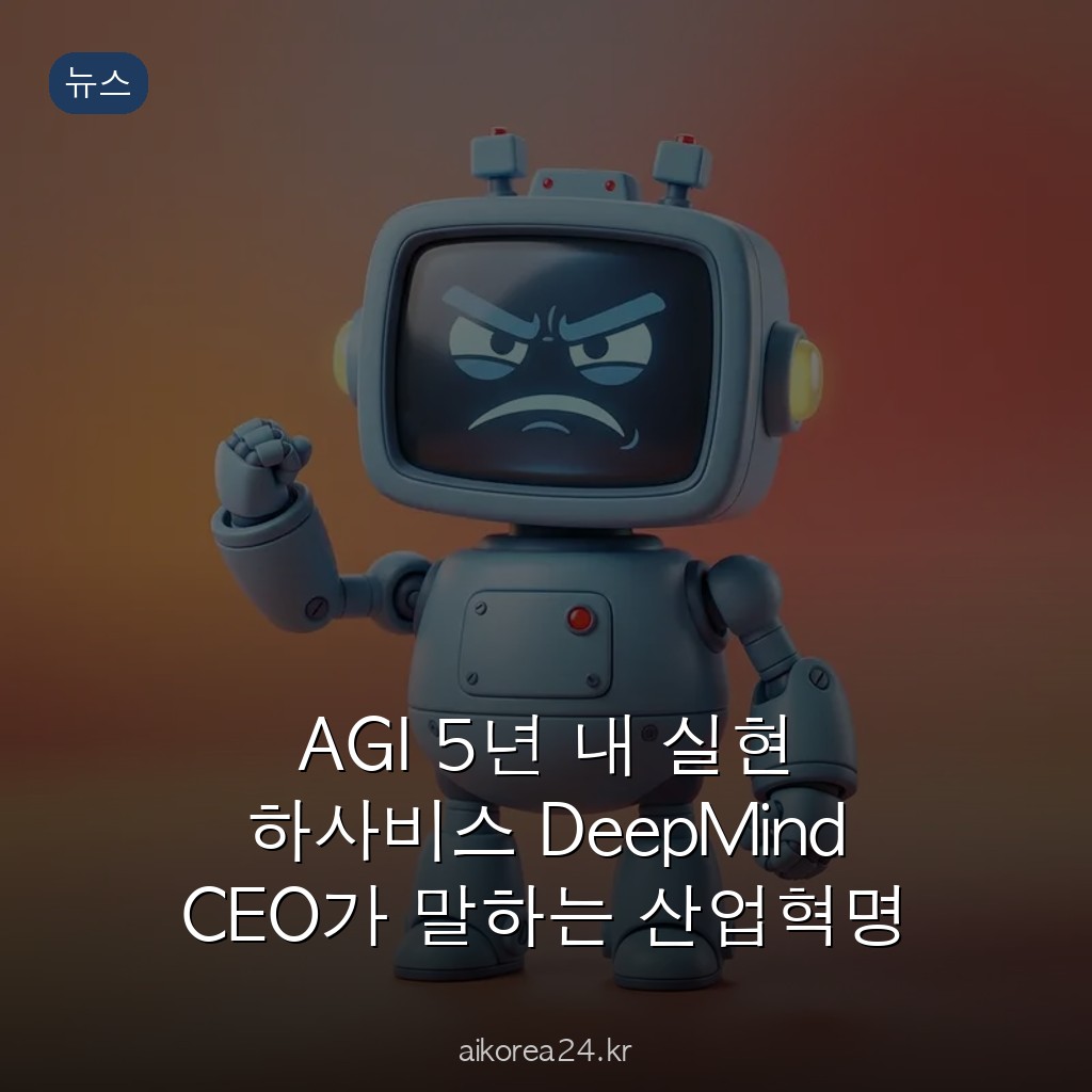 AGI 5년 내 실현 하사비스 DeepMind CEO가 말하는 산업혁명 10배 충격의 실체