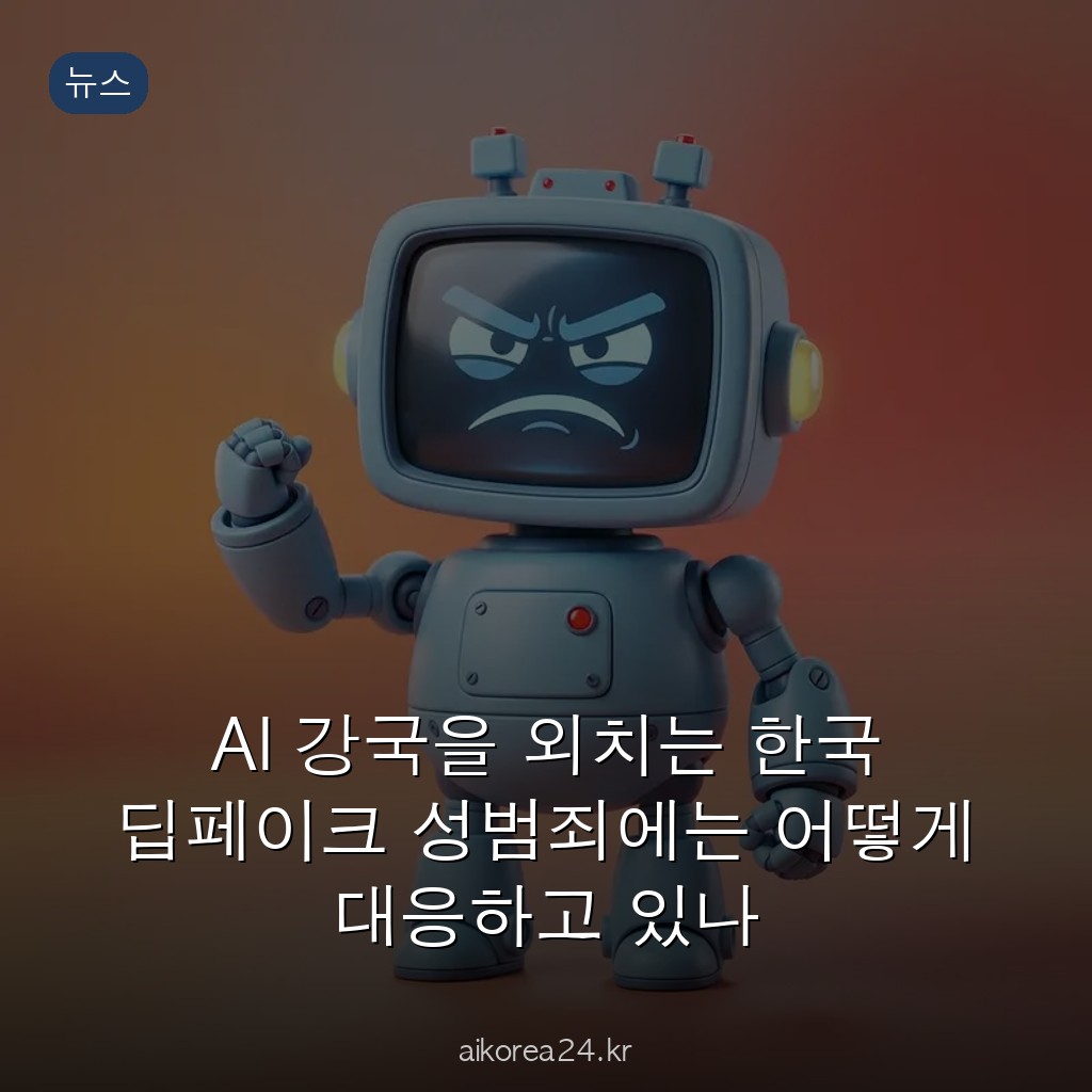 AI 강국을 외치는 한국 딥페이크 성범죄에는 어떻게 대응하고 있나