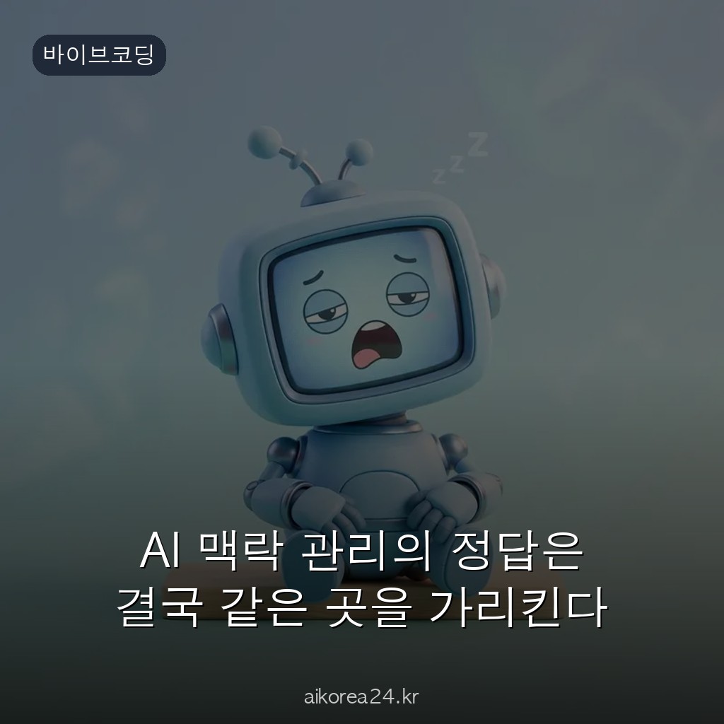 AI 맥락 관리의 정답은 결국 같은 곳을 가리킨다