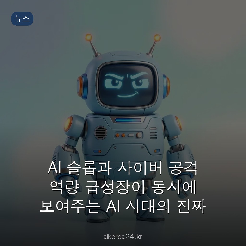 AI 슬롭과 사이버 공격 역량 급성장이 동시에 보여주는 AI 시대의 진짜 위험