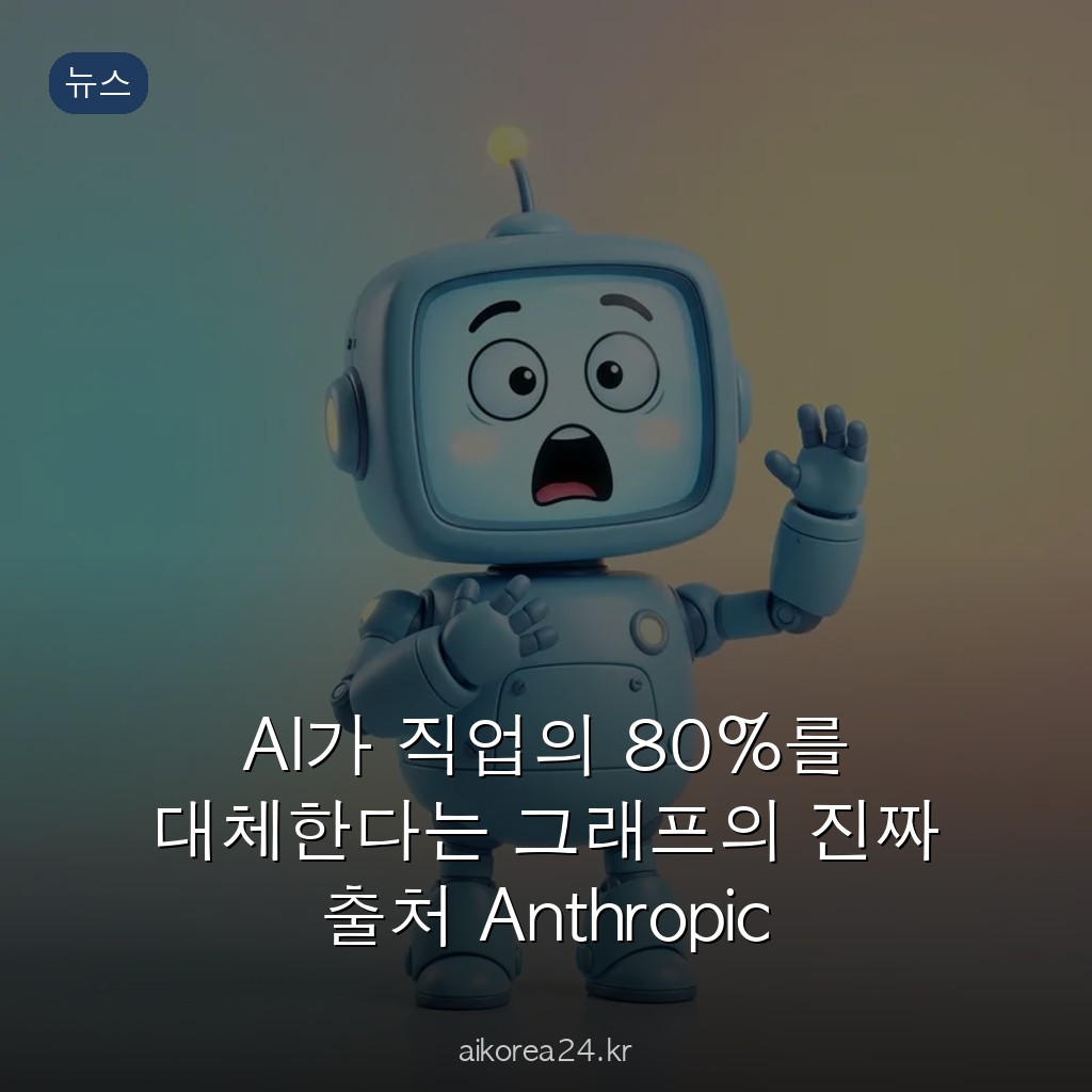 AI가 직업의 80%를 대체한다는 그래프의 진짜 출처 Anthropic 경제 지수 보고서의 허점