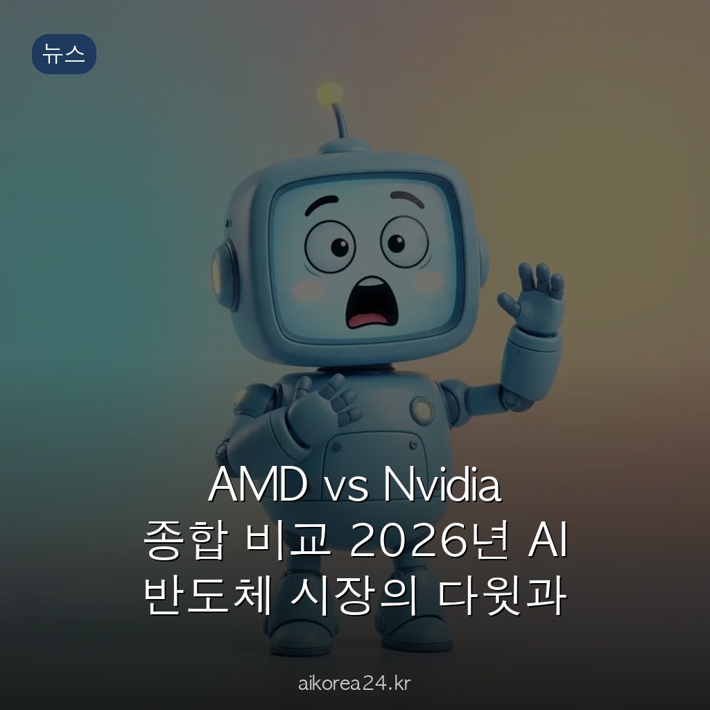AMD vs Nvidia 종합 비교 2026년 AI 반도체 시장의 다윗과 골리앗