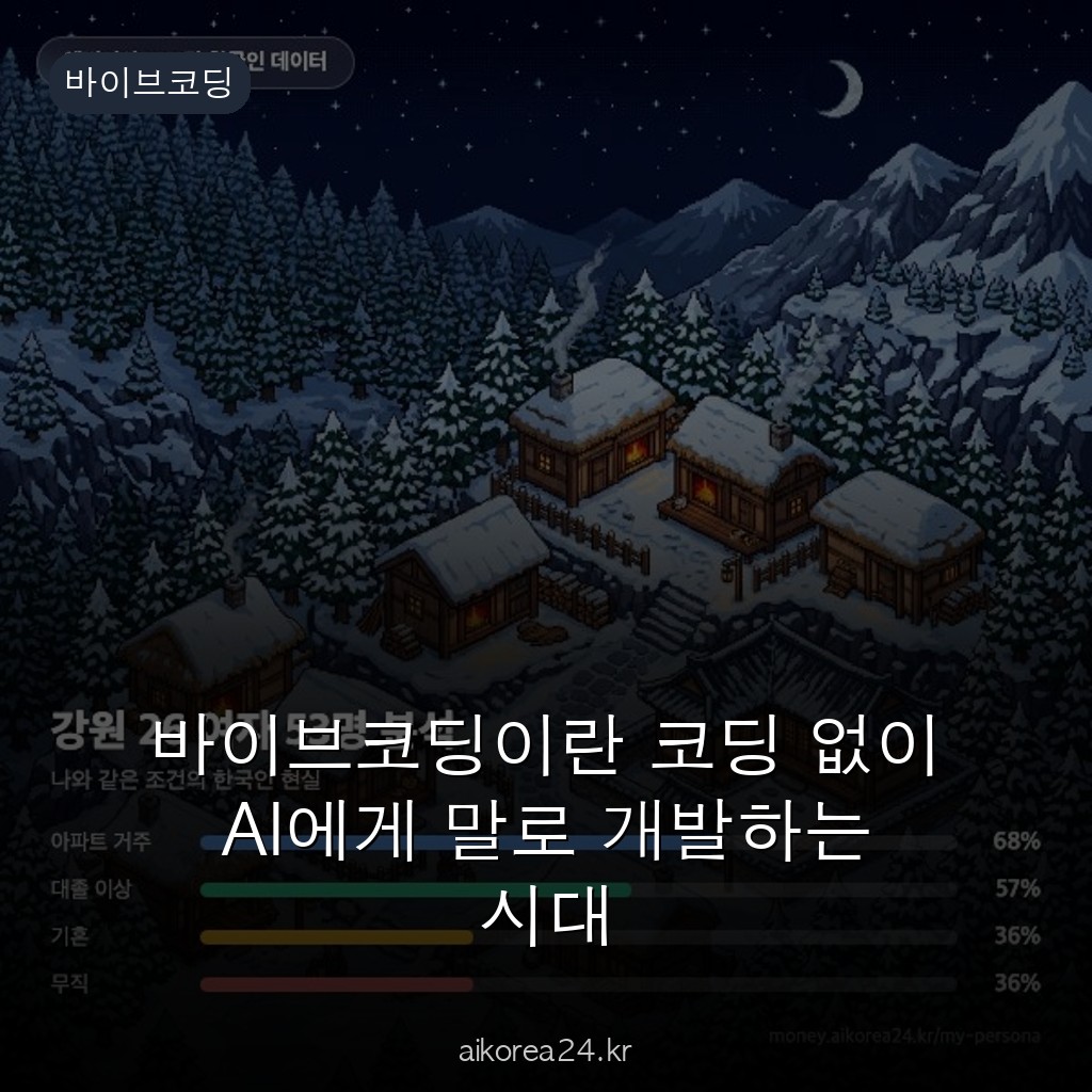 바이브코딩이란 코딩 없이 AI에게 말로 개발하는 시대