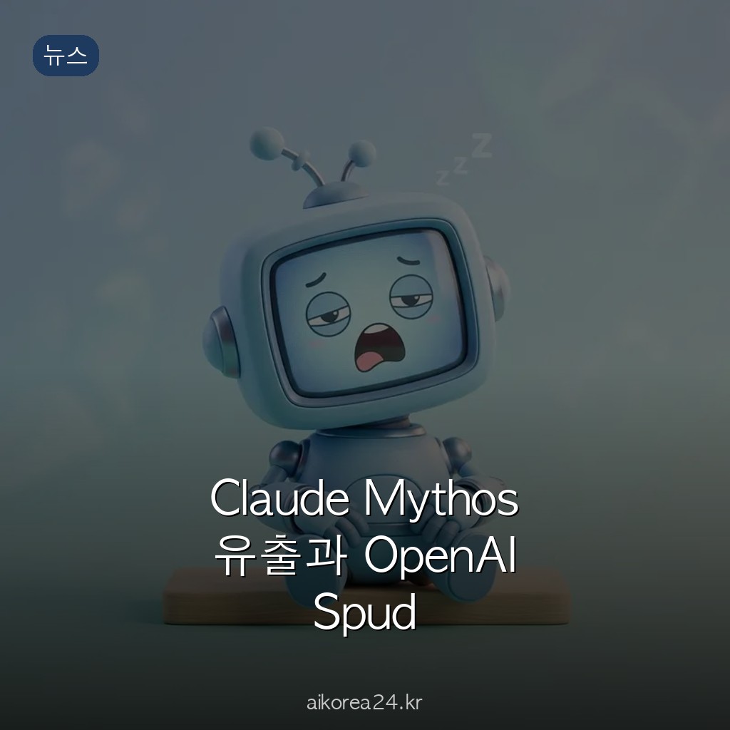 Claude Mythos 유출과 OpenAI Spud Anthropic과 OpenAI가 IPO 전쟁에서 꺼낸 최강 모델