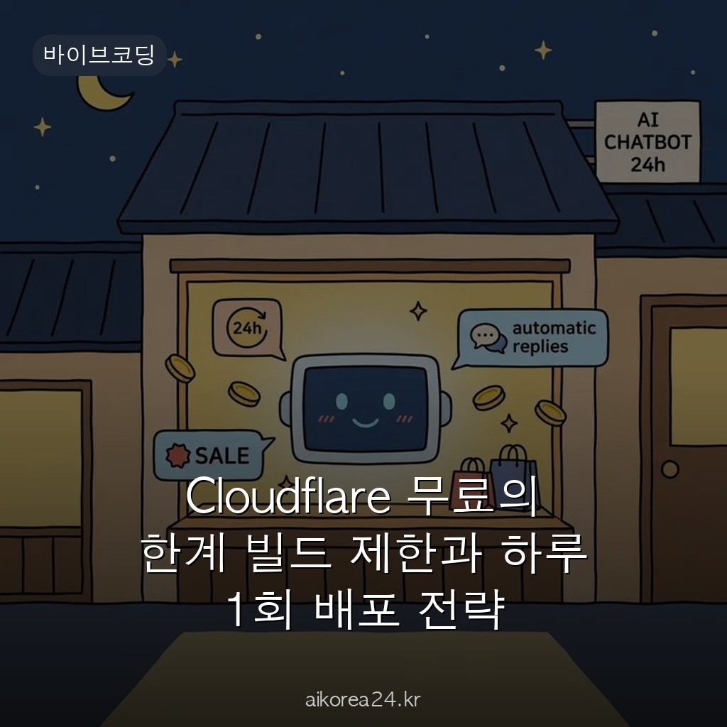 Cloudflare 무료의 한계 빌드 제한과 하루 1회 배포 전략