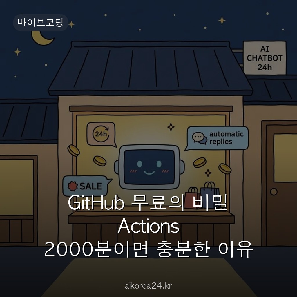 GitHub 무료의 비밀 Actions 2000분이면 충분한 이유