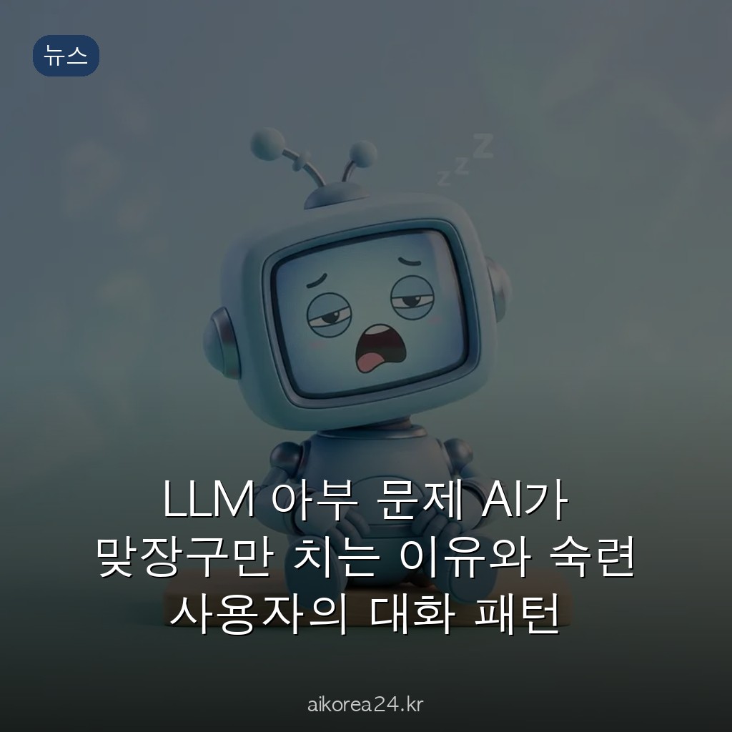 LLM 아부 문제 AI가 맞장구만 치는 이유와 숙련 사용자의 대화 패턴