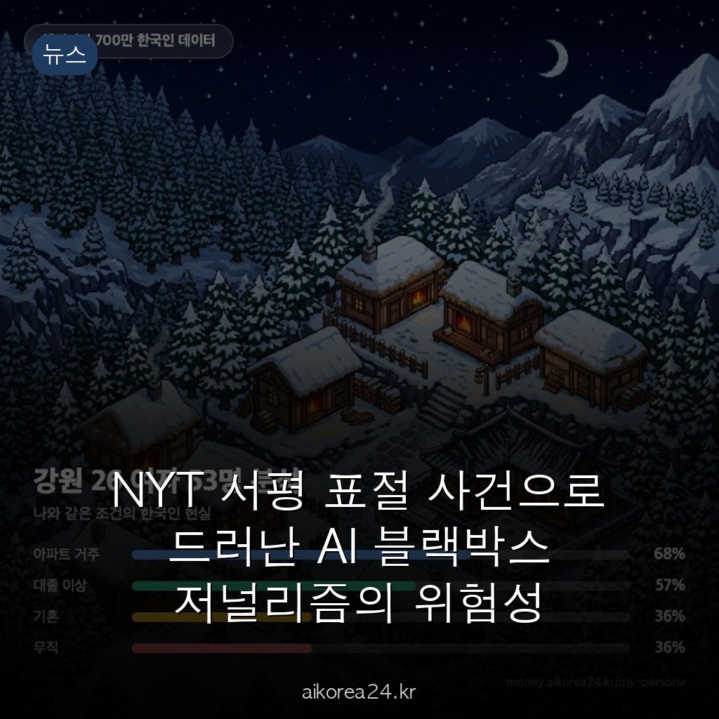 NYT 서평 표절 사건으로 드러난 AI 블랙박스 저널리즘의 위험성