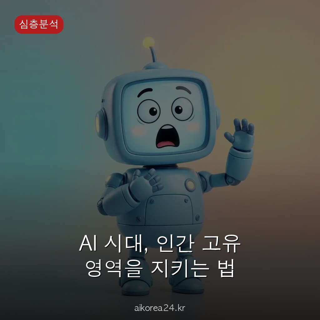 AI 시대, 인간 고유 영역을 지키는 법